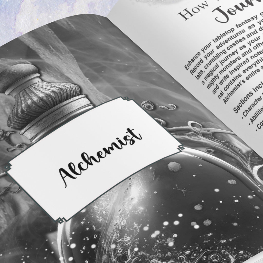 Alchemist RPG Character Journal - Digital Download