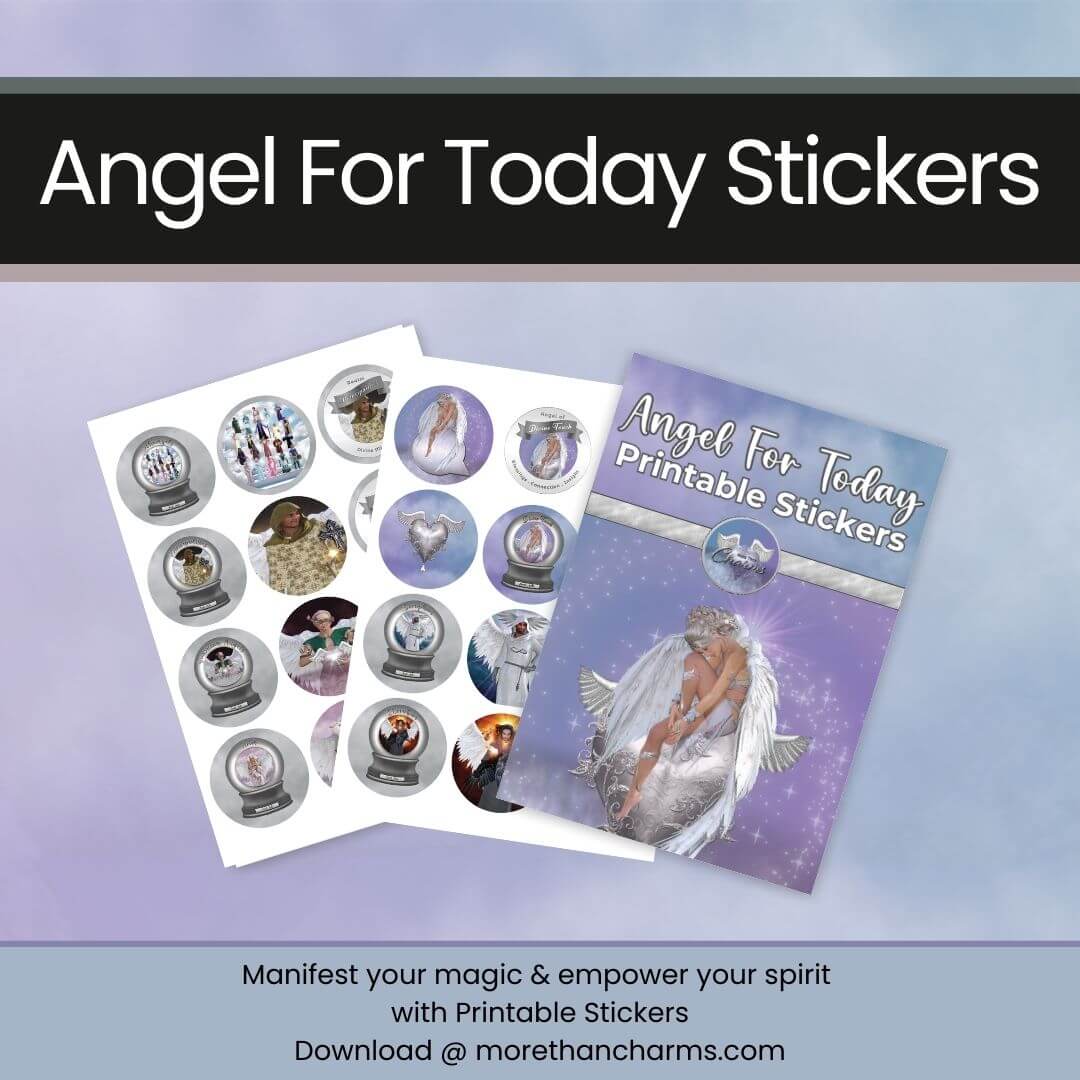 Angel For Today Printable Stickers - Turn everyday moments into celestial keepsakes with Angels For Today Printable Stickers! Inspired by the ethereal beauty of Angelic Realms, this enchanting collection brings the presence of Archangels and Guardian Ange