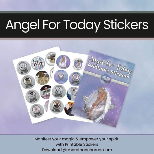Angel For Today Printable Stickers More Than Charms Digital