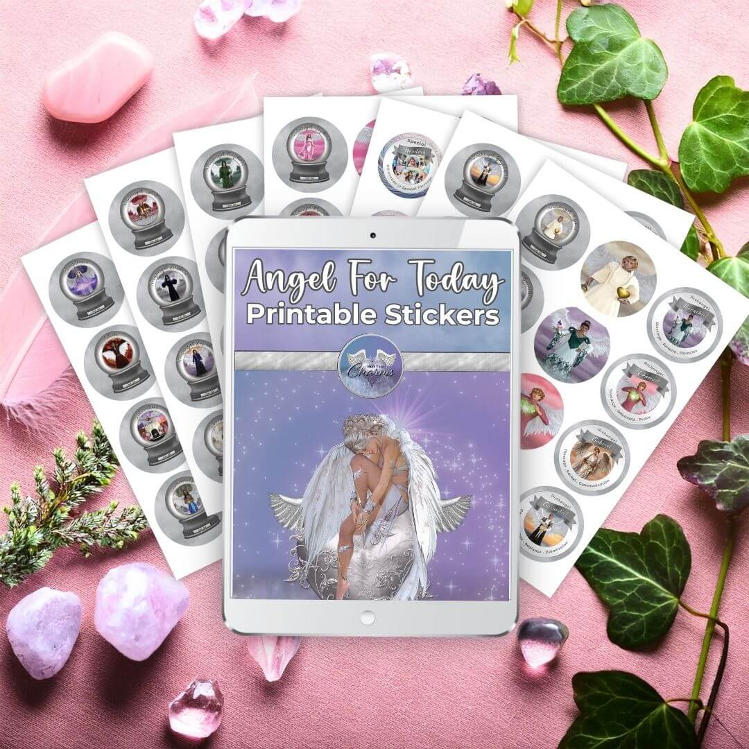Angel For Today Printable Stickers - Turn everyday moments into celestial keepsakes with Angels For Today Printable Stickers! Inspired by the ethereal beauty of Angelic Realms, this enchanting collection brings the presence of Archangels and Guardian Ange