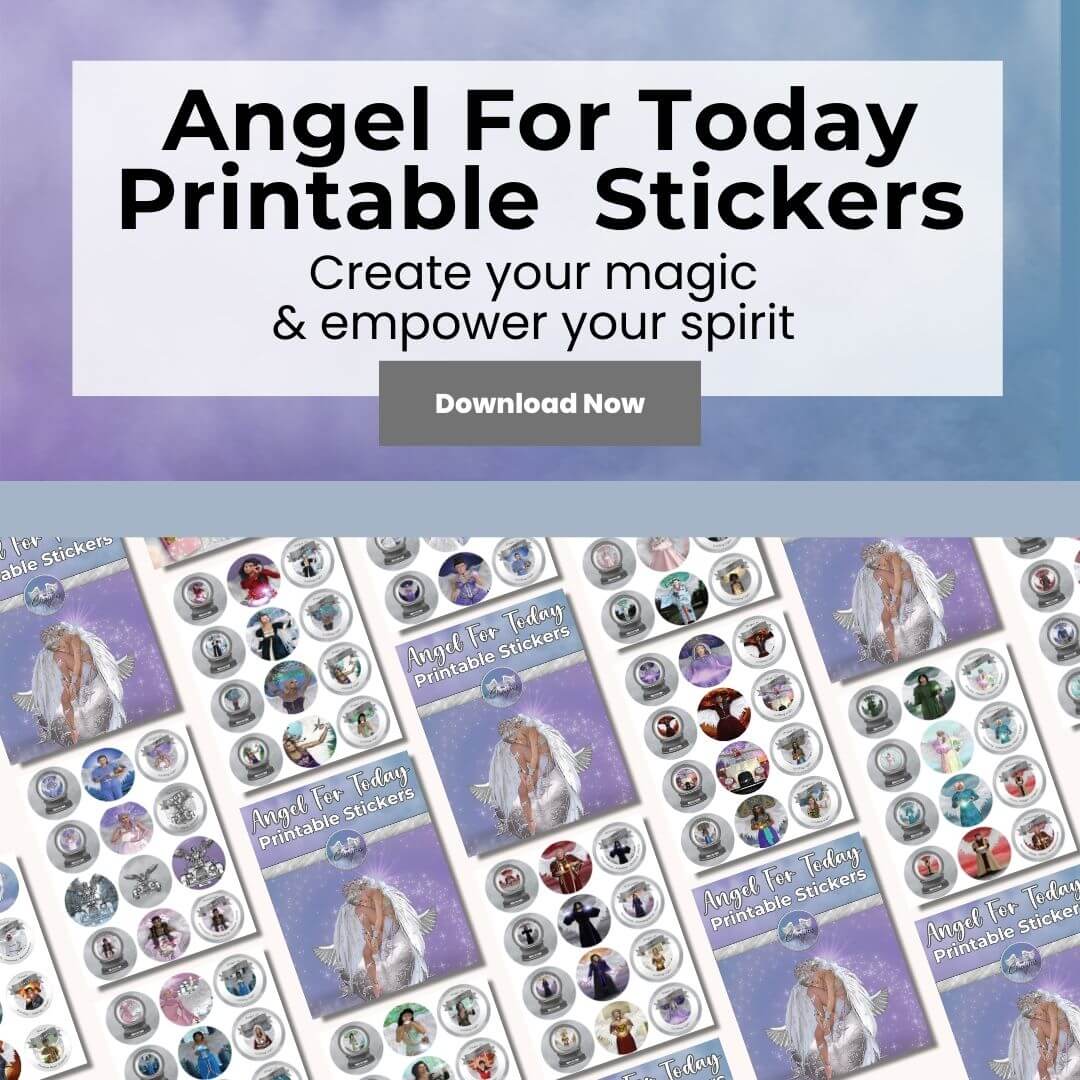 Angel For Today Printable Stickers - Turn everyday moments into celestial keepsakes with Angels For Today Printable Stickers! Inspired by the ethereal beauty of Angelic Realms, this enchanting collection brings the presence of Archangels and Guardian Ange