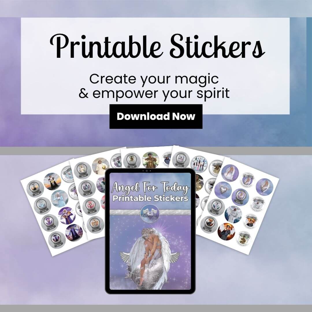 Angel For Today Printable Stickers - Turn everyday moments into celestial keepsakes with Angels For Today Printable Stickers! Inspired by the ethereal beauty of Angelic Realms, this enchanting collection brings the presence of Archangels and Guardian Ange