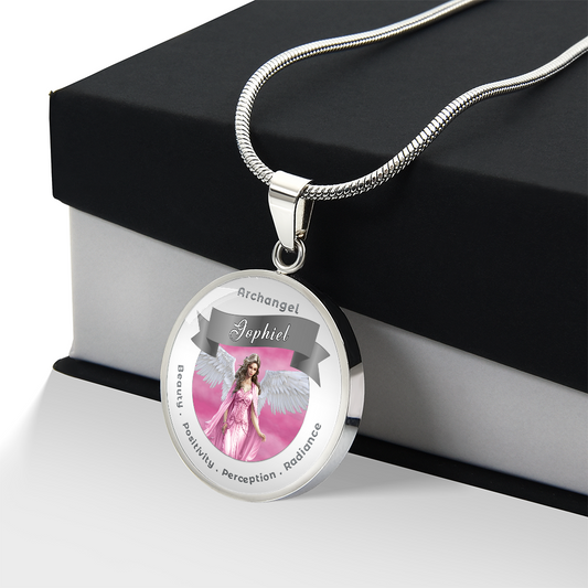 Archangel Jophiel - Charm Necklace For Beauty, Positivity, Perception & Radiance ShineOn Fulfillment