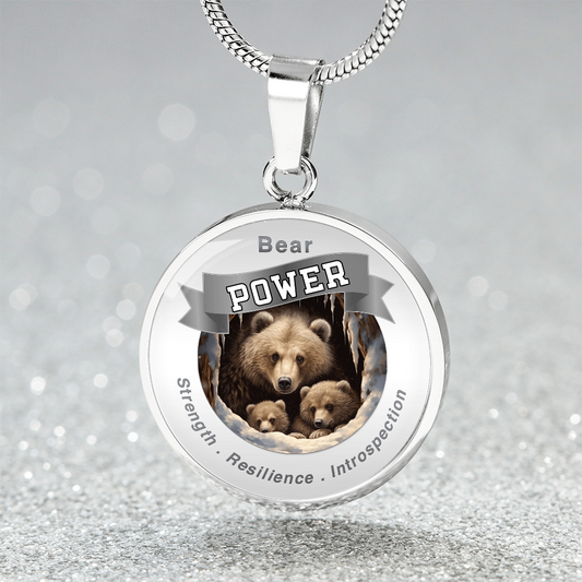 Bear Power Charm Necklace ShineOn Fulfillment