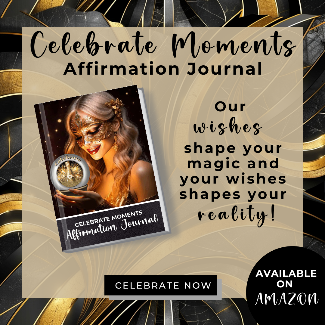 Celebrate Moments Charm Journal - Celebrate Moments Affirmation Journal Celebrate the beauty of life’s special moments and create a life filled with joy, gratitude, and positivity. 🌟✨ This inspiring journal is your dedicated space to reflect on cherished