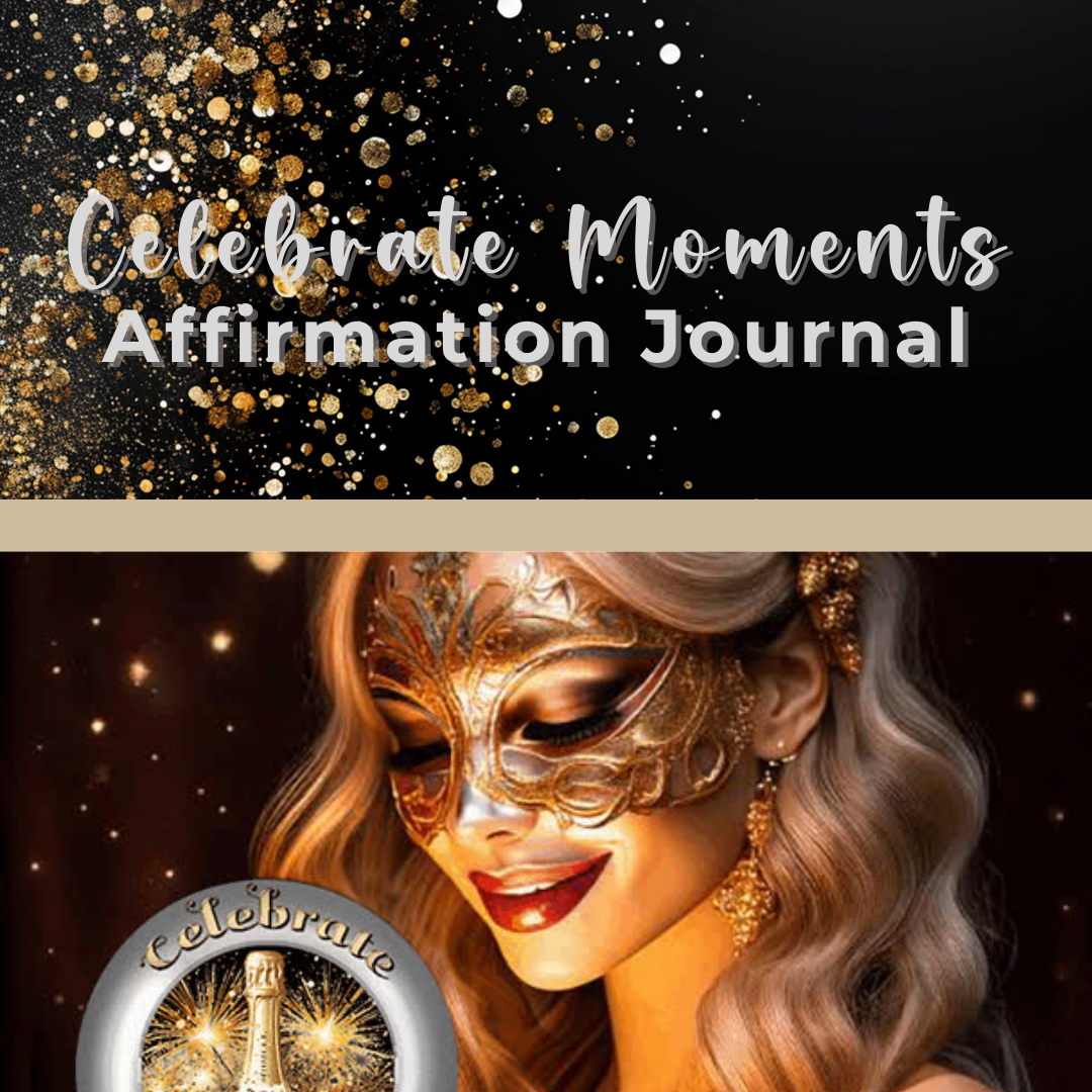 Celebrate Moments Charm Journal - Celebrate Moments Affirmation Journal Celebrate the beauty of life’s special moments and create a life filled with joy, gratitude, and positivity. 🌟✨ This inspiring journal is your dedicated space to reflect on cherished