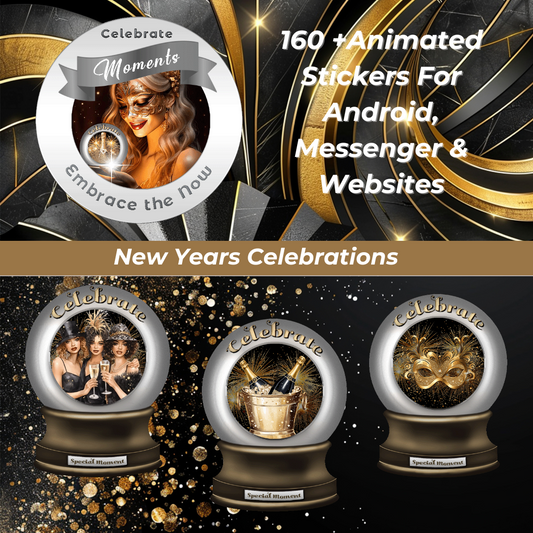 Celebrate Moments Animated Stickers More Than Charms Digital