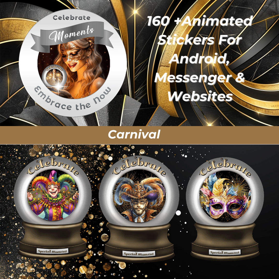 Celebrate Moments Animated Stickers - Add a burst of positivity and joy to your conversations with Celebrate Moments Animated GIF Stickers! This delightful collection of animated stickers is designed to bring your messages to life with vibrant colors, upl