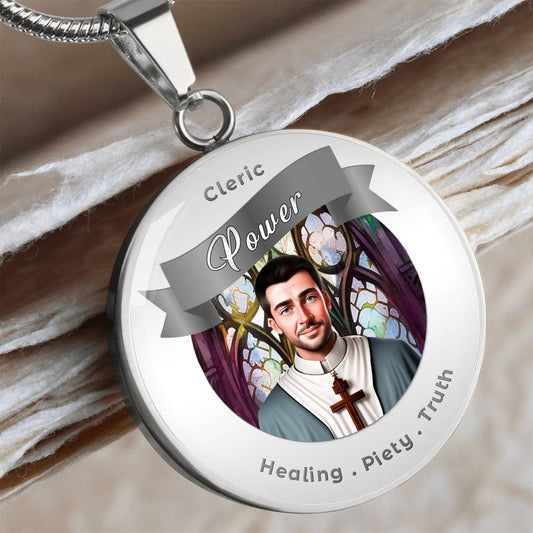 Cleric - RPG Fantasy Charm Necklace ShineOn Fulfillment