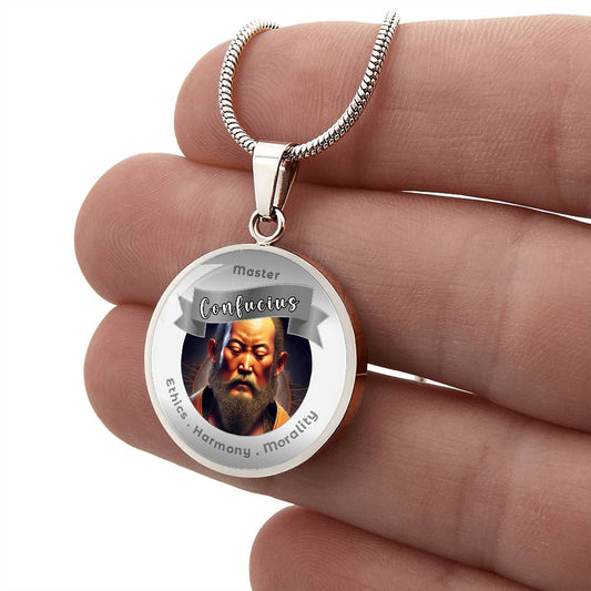Confucius Charm Necklace - More Than Charms ShineOn Fulfillment