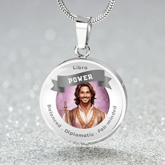 Divine Masculine Libra - Charm Necklace ShineOn Fulfillment