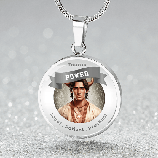 Divine Masculine Taurus - Charm Necklace ShineOn Fulfillment