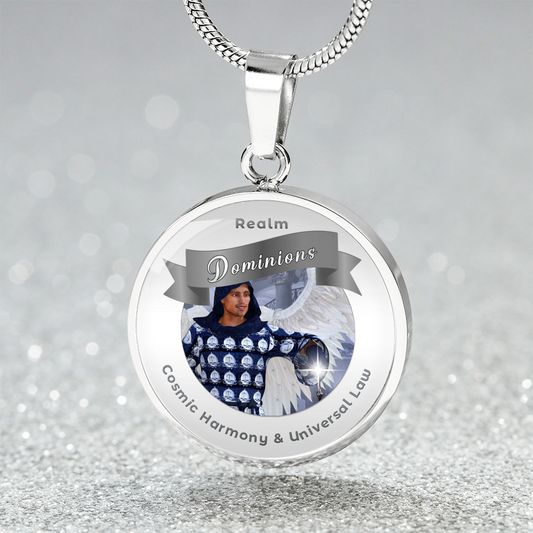 Dominions - Angelic Realm Charm Necklace For Cosmic Harmony & Universal Law ShineOn Fulfillment
