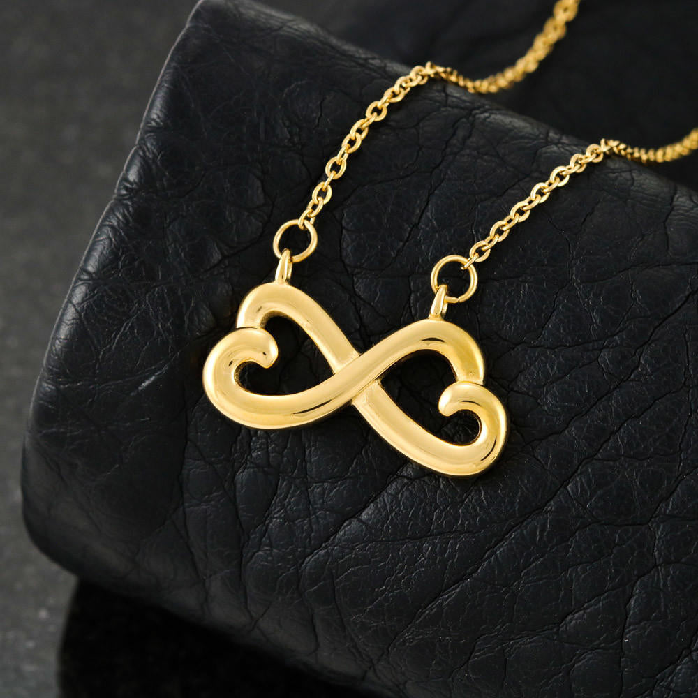 Endless Love Necklace with Custom Designed Message Card - 🩶 Endless Love Necklace with Custom Designed Message Card– Celebrate your everlasting love and express your affection with our Endless Love Necklace that says "I'll love you till the end of time."
