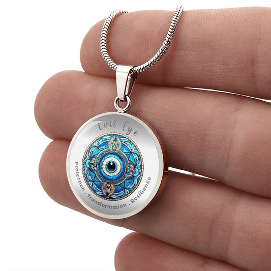 Evil Eye - Protection Transformation Resilience - Charm Necklace ShineOn Fulfillment