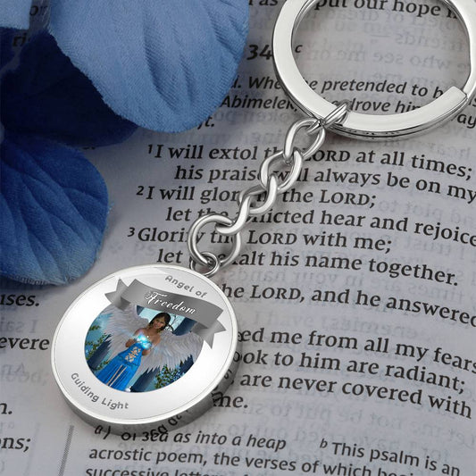 Freedom - Guardian Angel Charm Keychain ShineOn Fulfillment