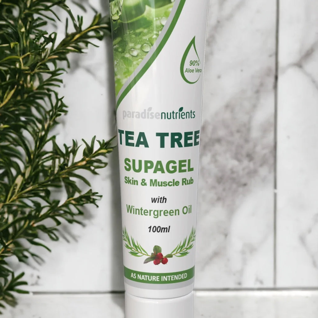 Tea Tree SupaGel - Paradise Nutrients - SupaGel is a soft plant based gel which is rich in a banquet of plant based minerals, vitamins, amino acids and other amazing compounds. SupaGel shows through scientific studies that the ingredients may assist with