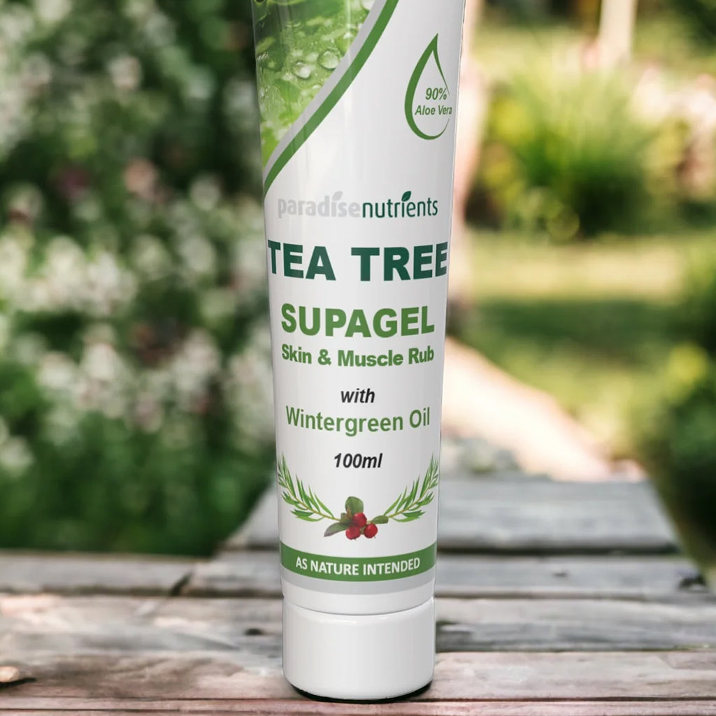 Tea Tree SupaGel - Paradise Nutrients - SupaGel is a soft plant based gel which is rich in a banquet of plant based minerals, vitamins, amino acids and other amazing compounds. SupaGel shows through scientific studies that the ingredients may assist with