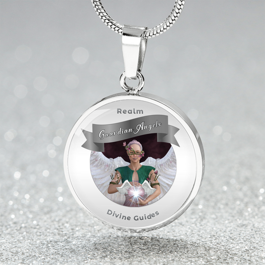 Guardian Angels - Angelic Realm Charm Keychain For Divine Guidance ShineOn Fulfillment