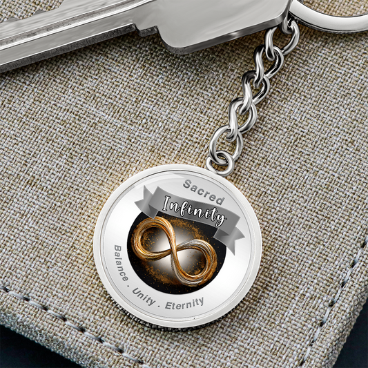 Infinity Symbol Charm Keychain ShineOn Fulfillment