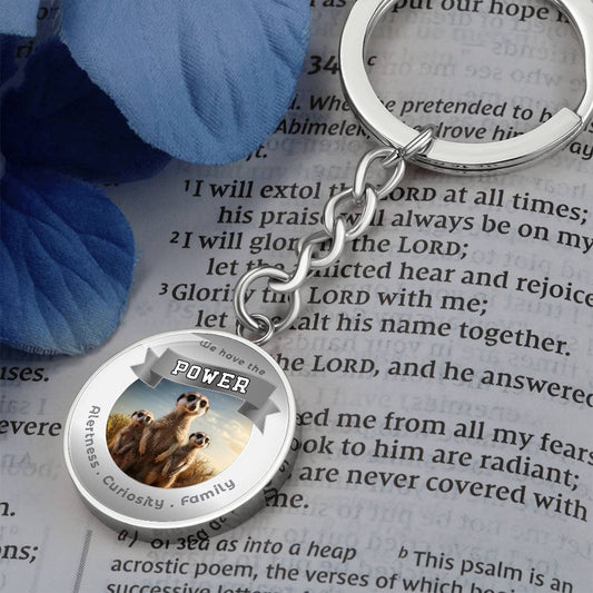 Meercat - Power Animal Charm Keychain ShineOn Fulfillment