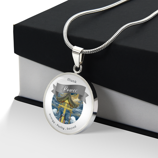 Monk 2 - RPG Fantasy Charm Necklace ShineOn Fulfillment
