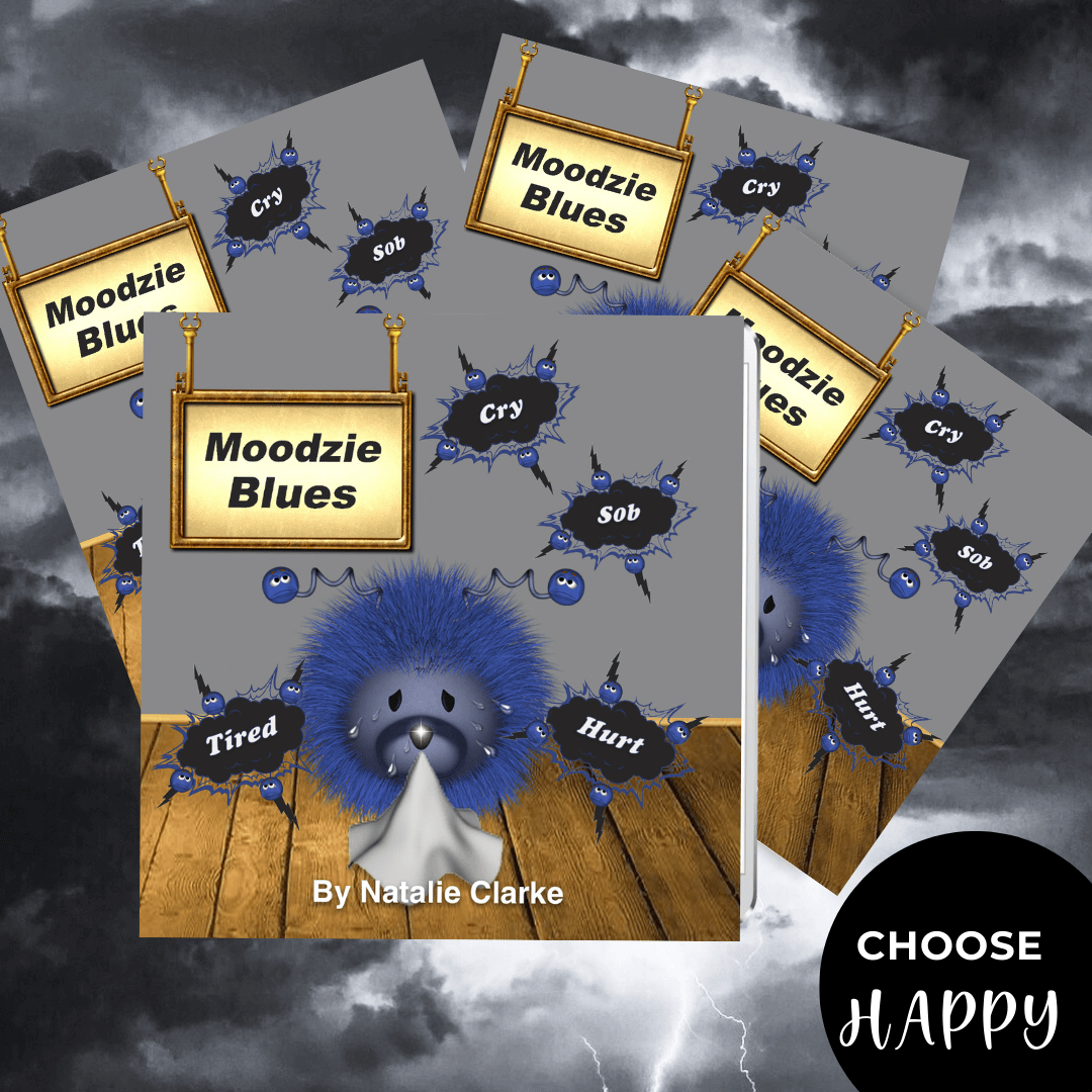 Moodzie Blues: A Story to Empower Children (Amazon) - Moodzie (a fun lion character) is feeling so sad and depressed, however Moodzie‘s antennae makes Moodzie very sensitive to the world. Sad Moodzie is getting more and more blue by the minute. Will Moodz