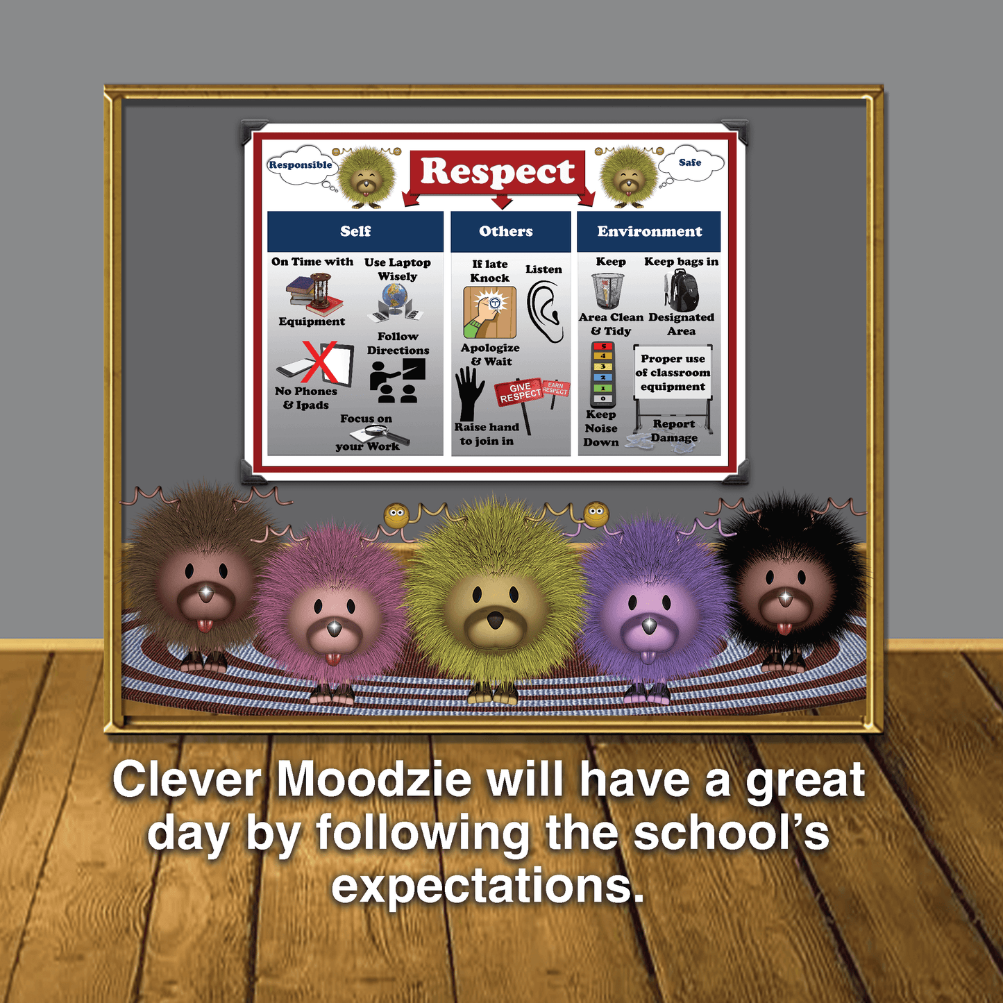 Moodzie Chooses Happy - A Story To Empower Children (Amazon) - Moodzie (a fun lion character) wants to get on well with others at school and especially have friends. Moodzie’s antennae makes Moodzie extremely sensitive to the world. Understanding expectat