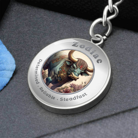 Ox - Chinese Zodiac - Charm Keychain ShineOn Fulfillment