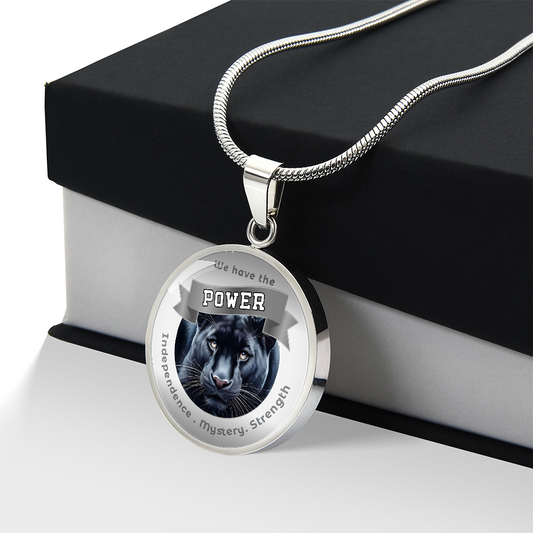 Panther - Power Animal Charm Necklace - Independence Mystery Strength ShineOn Fulfillment