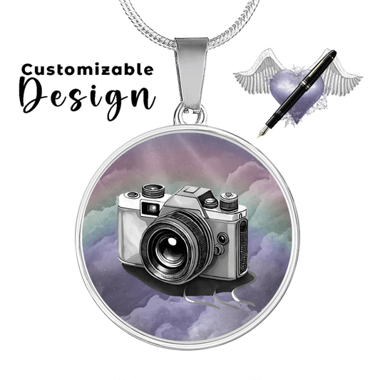 Personalized Circle Necklace - Upload Your Own Image ShineOn Fulfillment