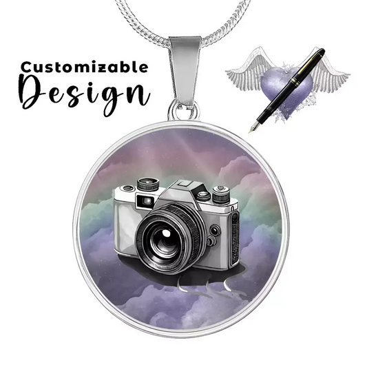 Personalized Circle Necklace - Upload Your Own Image ShineOn Fulfillment