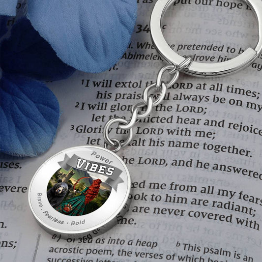 Power Vibes Charm Keychain — Brave Archer ShineOn Fulfillment