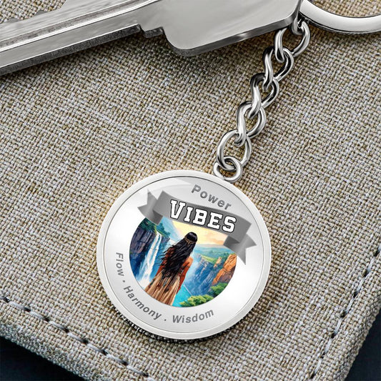 Power Vibes Charm Keychain - Earth Whisperer ShineOn Fulfillment