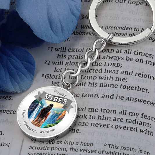 Power Vibes Charm Keychain - Earth Whisperer ShineOn Fulfillment