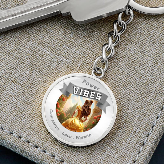 Power Vibes Charm Keychain - Love of Beauty ShineOn Fulfillment