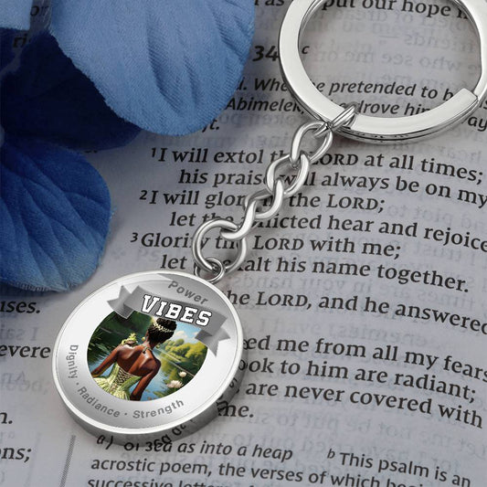 Power Vibes Charm Keychain - Majestic Creator ShineOn Fulfillment