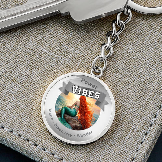 Power Vibes Charm Keychain - Ocean Dreamer ShineOn Fulfillment