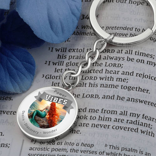 Power Vibes Charm Keychain - Ocean Dreamer ShineOn Fulfillment