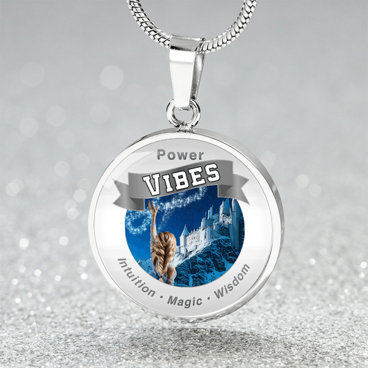 Power Vibes Charm Necklace - Majestic Ice Queen ShineOn Fulfillment