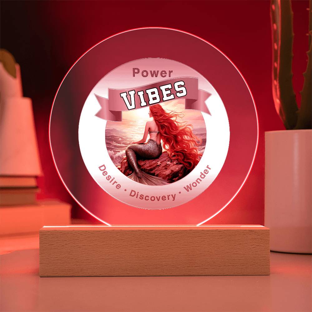 Power Vibes USB LED Light - Ocean Dreamer - This Radiant LED Night Light is more than just a decorative accent — it’s a glowing reflection of your journey, dreams, and intentions. Thoughtfully designed to inspire, it features powerful affirmations, sacred