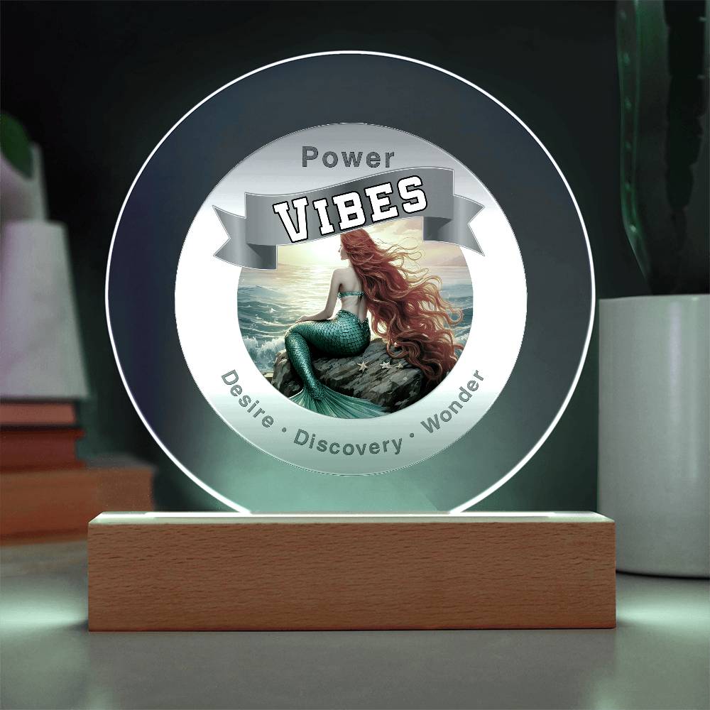 Power Vibes USB LED Light - Ocean Dreamer - This Radiant LED Night Light is more than just a decorative accent — it’s a glowing reflection of your journey, dreams, and intentions. Thoughtfully designed to inspire, it features powerful affirmations, sacred