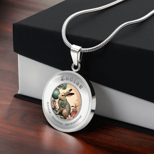 Rabbit - Chinese Zodiac - Charm Necklace ShineOn Fulfillment