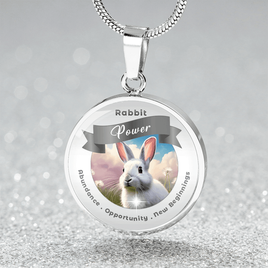 Rabbit Spirit Animal Charm Necklace ShineOn Fulfillment