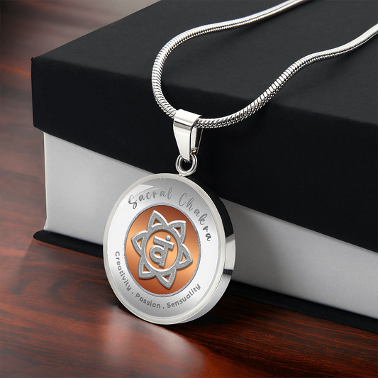 Sacral Chakra - Creativity Passion Sensuality - Charm Necklace ShineOn Fulfillment