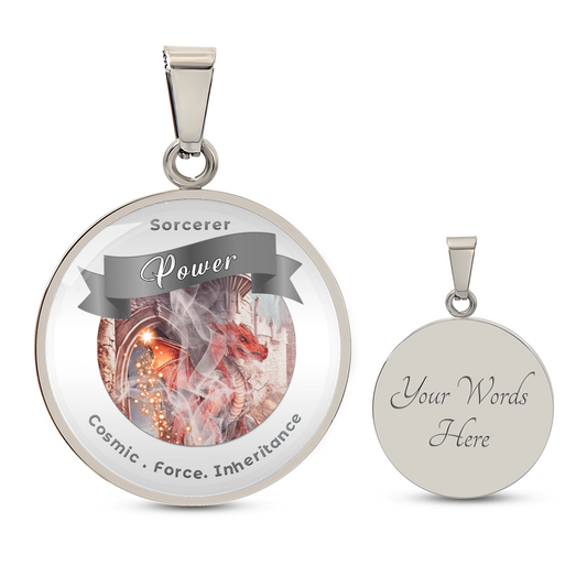 Sorcerer 2 - RPG Fantasy Charm Necklace ShineOn Fulfillment