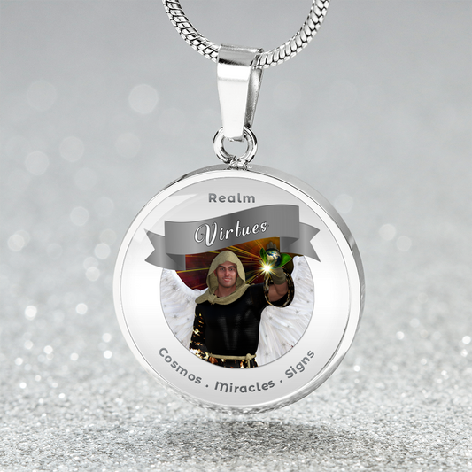 Virtues - Angelic Realm Charm Necklace For Signs, Miracles & Cosmos ShineOn Fulfillment