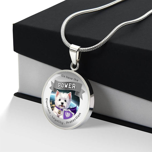 West Highland Terrier - Super Hero - Westie Dog Power Animal Charm Necklace ShineOn Fulfillment