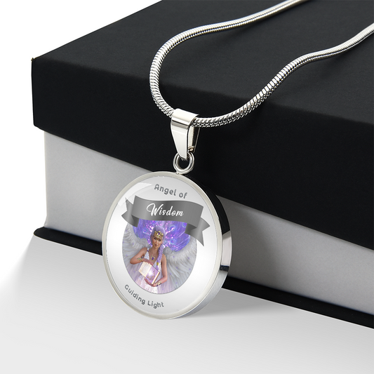 Wisdom - Guardian Angel Charm Necklace ShineOn Fulfillment