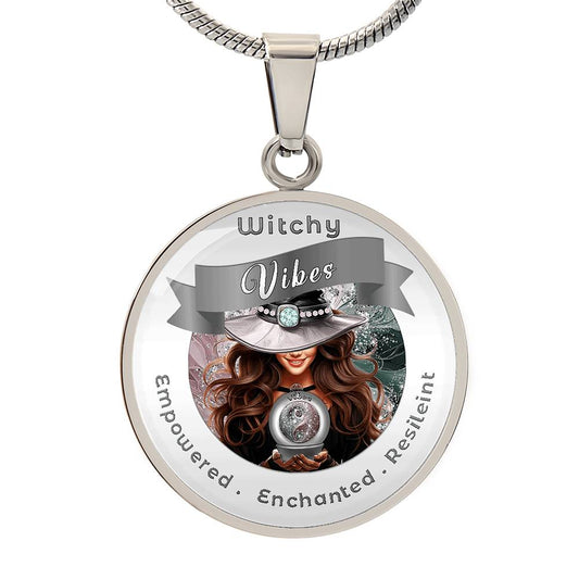 Witchy Vibes - Brown - Charm Keychain ShineOn Fulfillment